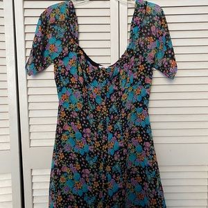 Dolls Kill Vibrant Floral Dress
